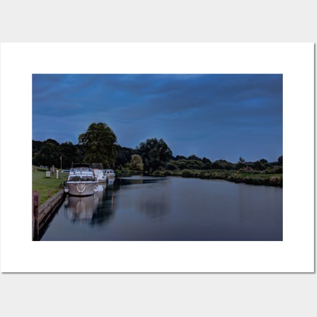 River Bure Coltishall at twilight Wall Art by avrilharris